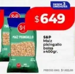 Supermayorista Vital S&P maíz pising allo bolsa oferta