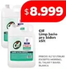 Supermayorista Vital Cif limp baño pro bidon oferta