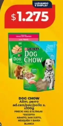Supermayorista Vital Purina dog chow alim. perro ad.cen/pav/pollo s. oferta