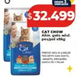 Supermayorista Vital Purina cat chow alim. gato adul pes/pol oferta