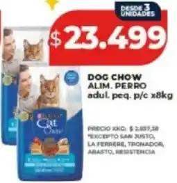 Supermayorista Vital Purina dog chow alim. perro adul. peq. p/c oferta