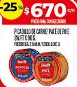 Supermercados DIA Swift picadillo de carne/paté de foie oferta