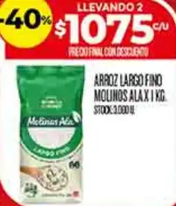 Supermercados DIA Ala arroz largo fino molinos oferta