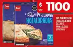Supermercados DIA Dia tapas pascualina hojaldradas oferta