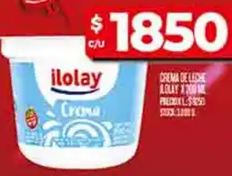 Supermercados DIA Ilolay crema oferta