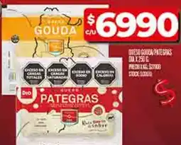 Supermercados DIA Dia queso gouda, pategras oferta