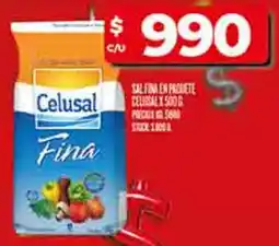 Supermercados DIA Dia celusal sal fina paquete oferta