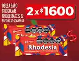 Supermercados DIA Dia rhodesia oblea baño chocolate oferta