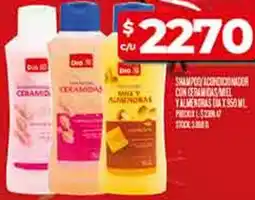Supermercados DIA Dia shampoo/acondicionador varias fragancias oferta