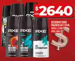 Supermercados DIA Axe desorante fragrance oferta