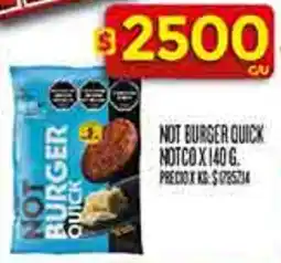 Supermercados DIA Not burger quick notco oferta