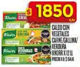Supermercados DIA Knorr caldo con vegetales carne/gallina verdura oferta