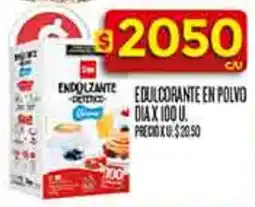 Supermercados DIA Dia edulcorante en polvo oferta