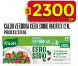 Supermercados DIA Knorr caldo verdura cero sodio oferta