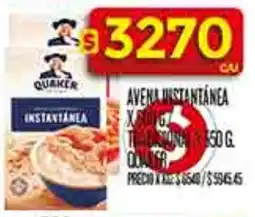 Supermercados DIA Quaker avena instantánea quaker oferta