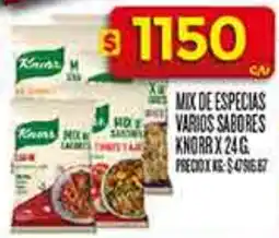 Supermercados DIA Knorr mix de especias varios sabores oferta