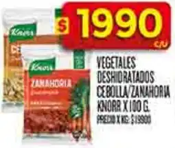 Supermercados DIA Knorr vegetales deshidratados cebolla/zanahoria oferta