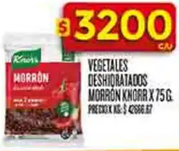Supermercados DIA Knorr morrón vegetales deshidratados oferta