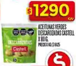 Supermercados DIA Castell aceitunas verdes descarozadas oferta