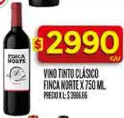 Supermercados DIA finca norte vino tinto clásico oferta