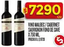 Supermercados DIA Fond de cave vino malbec/cabernet sauvignon oferta