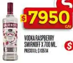 Supermercados DIA Smirnoff vodka raspberry oferta