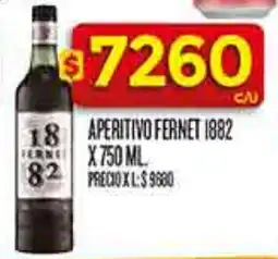 Supermercados DIA 1882 fernet aperitivo oferta