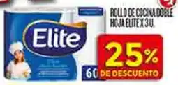 Supermercados DIA Elite rollo de cocina doble hoja oferta
