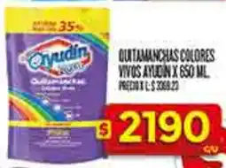 Supermercados DIA Ayudín quitamanchas colores vivos doy pack oferta