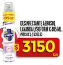 Supermercados DIA Lysoform desinfectante aerosol lavancia oferta
