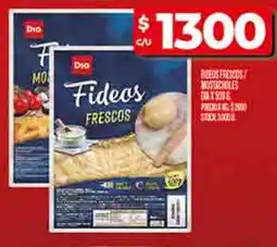 Supermercados DIA Dia frescos fideos oferta