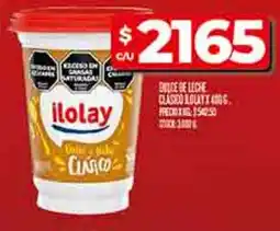 Supermercados DIA Ilolay dulce de leche clásico oferta