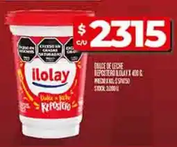 Supermercados DIA Ilolay repostero dulce de leche oferta
