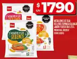 Supermercados DIA Dia medallón de soja rellena espinaca oferta