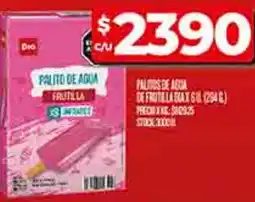 Supermercados DIA Palito de agua frutilla oferta