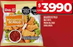 Supermercados DIA Dia bocaditos de pollo oferta