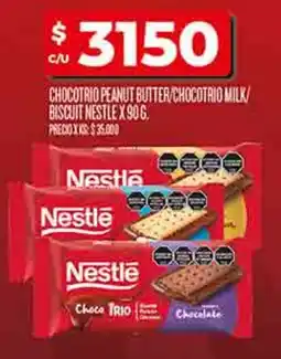 Supermercados DIA Nestlé chocotrio peanut butter/chocotrio milk/ biscuit oferta