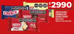 Supermercados DIA Nestlé chocolate blanco/ semiamargo/duo con arroz crocante oferta