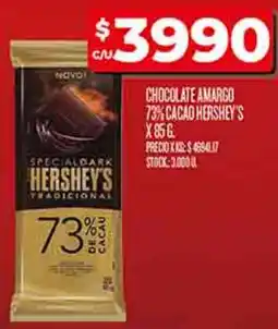 Supermercados DIA Hershey's chocolate amargo 73% cacao oferta