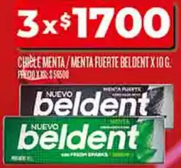 Supermercados DIA Beldent chicle menta/menta fuerte oferta