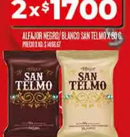Supermercados DIA San telmo alfajor negro/blanco oferta