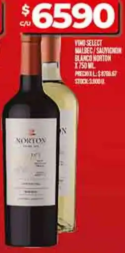 Supermercados DIA Norton vino select malbec/sauvignon blanco oferta