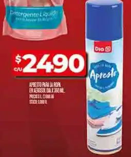 Supermercados DIA Dia apresto para la ropa en aerosol oferta