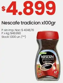 Changomas Nescafé tradicion oferta