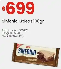 Changomas Sinfonia obleas oferta