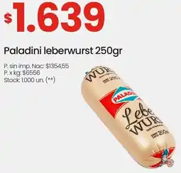 Changomas Paladini leberwurst oferta