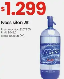 Changomas Ivess sifón oferta
