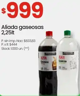 Changomas Aliada gaseosas oferta