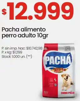 Changomas Pacha alimento perro adulto oferta