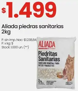 Changomas Aliada piedras sanitarias oferta
